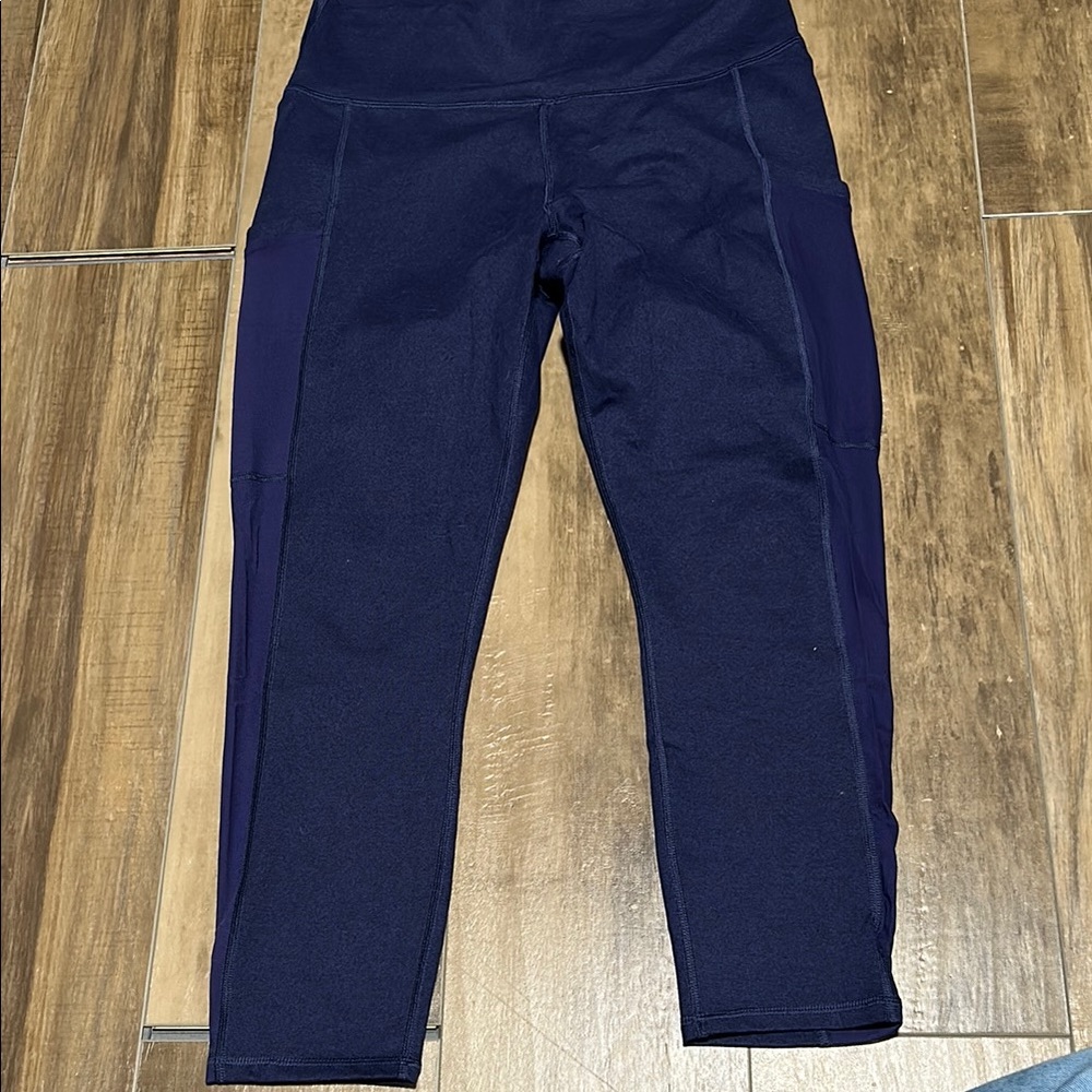 Fabletics Blue Leggings High Waist Performance